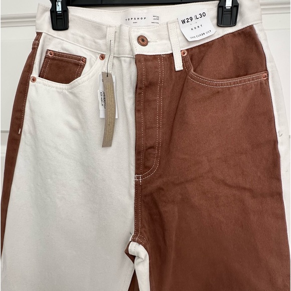 NWT Topshop High Waisted Straight Leg Jeans.
W29/L30. 
US7 - Picture 2 of 4